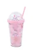 Patio Kubek z rurk� 450ml Hello Kitty Light Pink