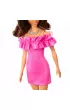 Barbie Fashionistas. Lalka Rowa sukienka HRH15 Mattel