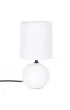 Atmosphera Lampka stoowa Timeo Biaa Matowa 25 cm