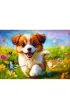 Puzzle 500 el. Weso�y piesek Trefl