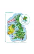 Puzzle 100 el. Mapa Wielkiej Brytanii i Irlandii Maksik