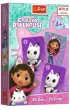 Pakiet: 300 naklejek. Koci Domek Gabi, Puzzle 4w1 - Przygody Gabi. Koci Domek Gabi (35+48+54+70 el.), Czarny Piotru� - Koci Domek Gabi, Gigantyczny notes z zadaniami. Koci Domek Gabi