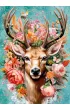 Puzzle 1000 el. Flower Deer CherryPazzi