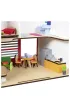 Przeno�ny domek dla lalek Eco House z akcesoriami Goki