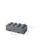 Szuflada klocek LEGO Brick 8 Ciemnoszara