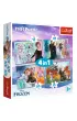 Puzzle 4w1 - Niezwyk�y �wiat. Frozen (12+15+20+24 el.) Trefl
