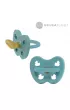 Hevea Anatomiczny smoczek kauczukowy Kaczuszki Twilight Blue, 0-3 m-ce