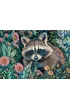 Puzzle 1000 el. Raccoon in Flowers CherryPazzi