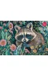Puzzle 1000 el. Raccoon in Flowers CherryPazzi