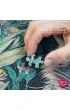 Puzzle 1000 el. Raccoon in Flowers CherryPazzi