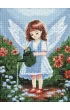 Ideyka Diamentowa mozaika - Anio� w ogrodzie 30x40cm