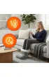 Modernhome Elektryczny ogrzewacz do st�p z pilotem mi�kki but 10 poziom�w grzania ciemnoszary