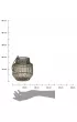 H&S Decoration Lampion druciany zoty z rczk 18 cm