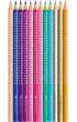 Faber-Castell Kredki o��wkowe Sparkle w metalowym opakowaniu 12 szt.