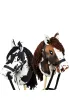 Hobby Horse Skippi. Ko� na kiju karo-srokaty