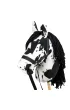 Hobby Horse Skippi. Ko� na kiju karo-srokaty