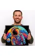 Diamond Dotz Haft diamentowy - Adults Flocked Neon Astronaut 35.5x45.7cm