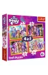 Puzzle 4w1 - Poznaj kucyki Pony (35+48+54+70 el.) Trefl