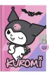Zestaw 3w1 pami�tnik d�ugopisy naklejki Kuromi KU00023