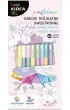 Derform Kredki tr�jk�tne dwustronne Pastel 24 kolor�w 12 szt.