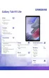 Samsung Tablet T225 TAB A7 Lite 8,7 LTE 3/32GB