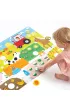Duuu�e puzzle z dziurk� 34 el. Wie� Bright Junior Media