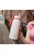 b.box Butelka termiczna ze sk�adanym ustnikiem – termos ze stali nierdzewnej Pink Paradise 1 l
