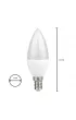 Eko-light arwka LED 7W E14 C37 wieczka Zimna 6500K