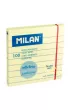 Milan Karteczki samoprzylepne 76x76mm, linia 100 szt.