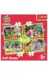 Puzzle 4w1 - Cocomelon, Poznaj bohater�w (12+15+20+24 el.) Trefl