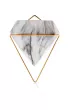 HowHomely Komplet doniczek ciennych Semela Gold 2 szt.