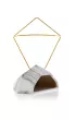 HowHomely Komplet doniczek ciennych Semela Gold 2 szt.