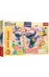 Puzzle 100 el. Stitch i przyjaciele w akcji Trefl