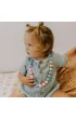 Silikonowy naszyjnik dla dziecka, Ksi�niczka na ziarnku grochu, pastelowy Jellystone Designs