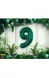 Godan Balon foliowy B&C cyfra 9 ziele� butelkowa 85cm