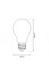 Eko-light arwka Filamentowa LED 8W A60 E27 Ciepa 2700K