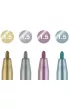 Faber-Castell Zestaw Pitt Artist Pen Handlettering metaliczne 4 szt.