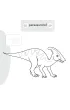 Malowanie-doklejanie. Dinozaury