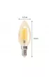 Atmosphera arwka LED Flame Straight 2W E14