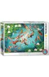 Puzzle 1000 el. Kolorowe Koi Eurographics