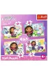 Puzzle 4w1 - Przygody Gabi. Koci Domek Gabi (35+48+54+70 el.) Trefl