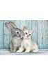Puzzle 500 el. Kotek i Kr�lik Clementoni