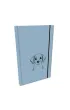 Bee-bee Notes A5 g�adki z gumk� Soft Touch lakier UV pies labrador niebieski