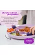 Nana`s Manners Etap 2, Talerz silikonowy tr�jdzielny z przyssawk�, fioletowy