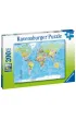 Puzzle 200 el. XXL Mapa �wiata Ravensburger