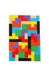 Puzzle drewniane uk�adanka tetris klocki 40el.