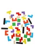 Puzzle drewniane uk�adanka tetris klocki 40el.