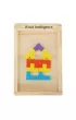 Puzzle drewniane uk�adanka tetris klocki 40el.