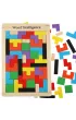 Puzzle drewniane uk�adanka tetris klocki 40el.
