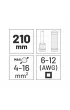 Awtools Szczypce do zaciskania tulejek cienko�ciennych 210mm 4-16mm&sup2;